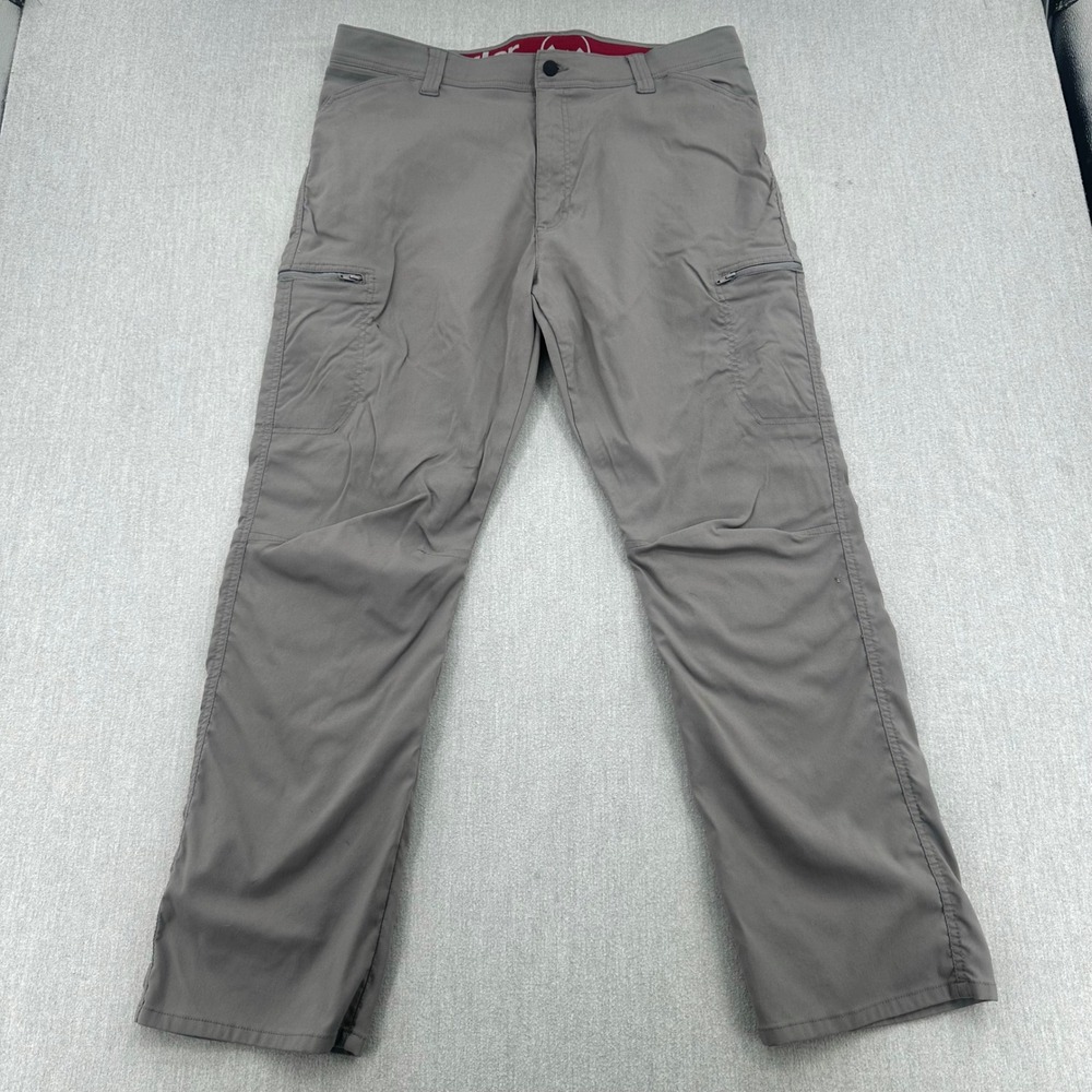 Wrangler Cargo Pants Mens 38x30 Gray ATG All Terrain Gear Synthetic Hiking Slim